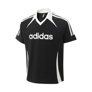 【自营】阿迪达斯ADIDAS男款翻领足球运动文化衫短袖T恤