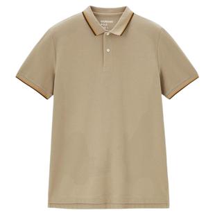 佐丹奴Polo男装撞色边珠地布针织短袖POLO 18015001