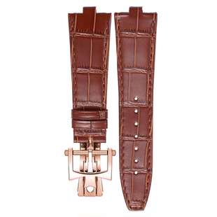 鳄鱼纹真皮手表带适用江诗丹顿纵横四海表带VC男4500/5500V 7900V
