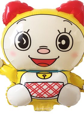 六一新款儿童节夹片托杆气球手持棒地推地摊可爱彩灯造型玩具免邮