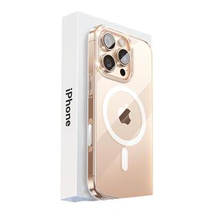 爵士驼适用iphone17promax手机壳新款苹果17pro透明保护套拍照按键全包16磁吸17外壳max散热超薄防摔抗黄情侣