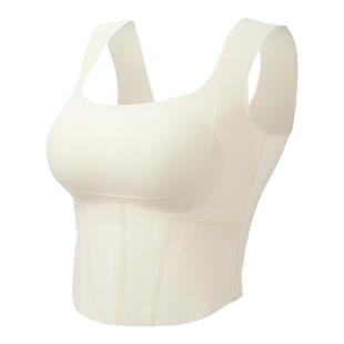 润微双重反重力提拉美背吊带女收腹收副乳聚拢文胸免穿内衣背心女