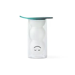 【直播闪降】星巴克杯子296ml宠宠绿叶款双层玻璃杯带盖高颜值
