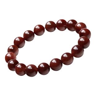 天然红发晶手链铜发晶顺发男女士水晶钛晶单圈满发红兔毛多圈手串