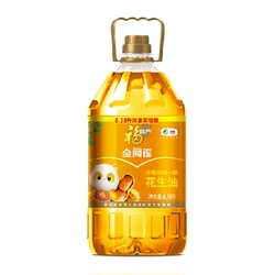 福临门浓香压榨花生油6.38L×1桶