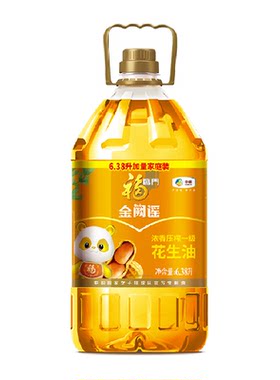 福临门浓香压榨花生油6.38L