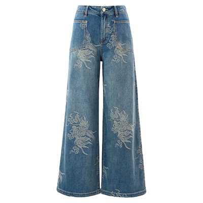 MNGATAG.新中式中国风牛仔裤