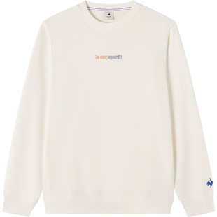 乐卡克法国公鸡2025年秋冬新品男款印花圆领卫衣柔软舒适套头衫