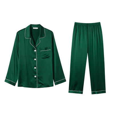 多色可选100%桑蚕丝重磅真丝睡衣