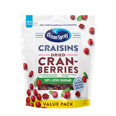 优鲜沛进口50%减糖蔓越莓干567g