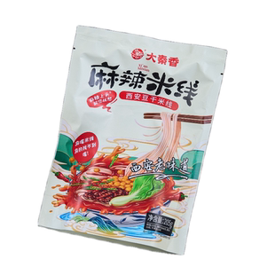 西安麻辣米线陕西宝鸡速食美食细米线自煮方便速食袋装秦香豆干