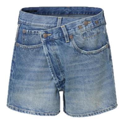 R13春夏复古浅色牛仔短裤