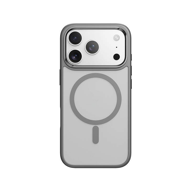 ROCK适用苹果17手机壳iPhone17 Pro Max磁吸无线充电外壳简约高级感轻奢磨砂气囊防摔男女生新款pm硅胶保