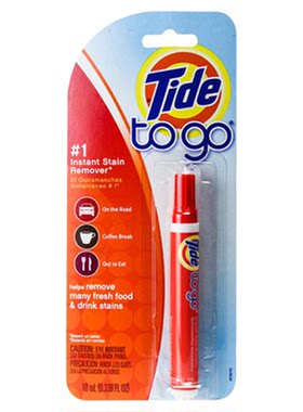美国Tide to go汰渍免水洗去污渍笔快速除衣物清洁剂便携式神器