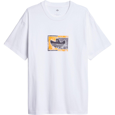 Adidas/阿迪达斯正品三叶草男女针织宽松圆领简约休闲T恤KD4289