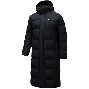 安踏六度芯中长款鹅绒服男2026新款冬季防泼水连帽羽绒服男外套男