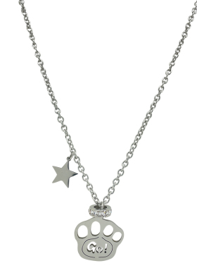 钛钢男女高街甜酷风狗爪项链