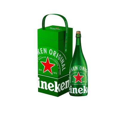 Heineken/喜力啤酒星槟瓶1.5L*2瓶礼盒装节日送礼佳品荷兰进口