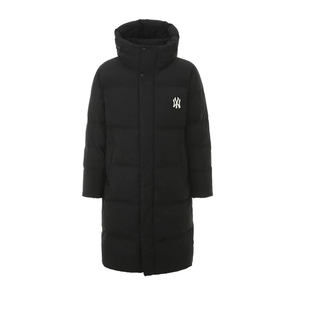 奥特莱斯冬季保暖加厚中长款羽绒服26年韩版男女同款情侣连帽外套