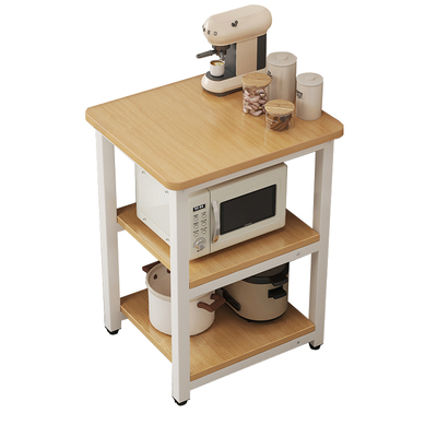 厨房夹缝柜置物架多功能收纳储物柜家用落地微波炉厨房用品放置架