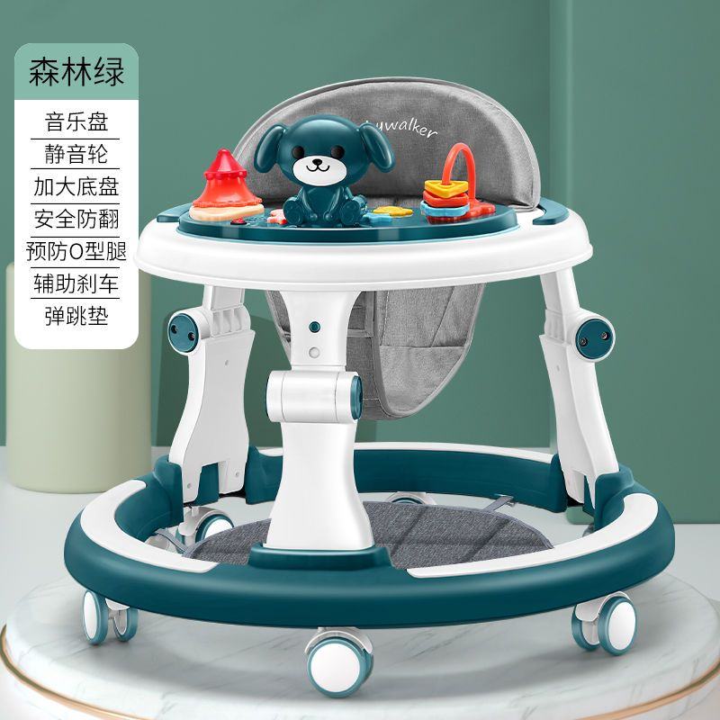 新款婴儿学步车防O型腿多功能防侧翻6-24个月可坐可推学行车儿童