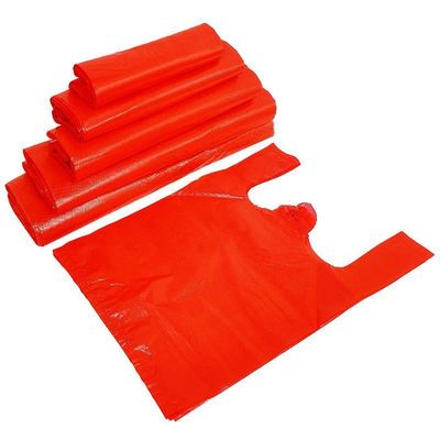 红色塑料垃圾袋家用袋子批发方便袋背心手提袋超市购物袋加厚垃圾