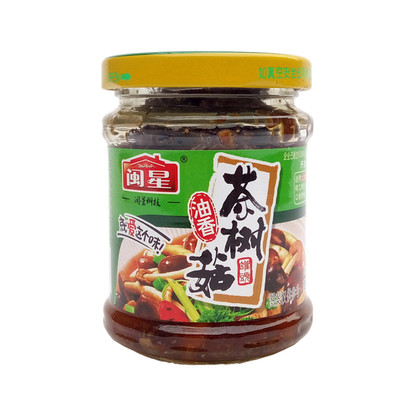 闽星油香茶树菇罐头美味开罐即食