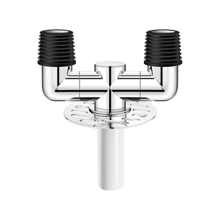 洗衣机下水管道地漏三通接头防臭防溢水出水排水二合一专用分流器