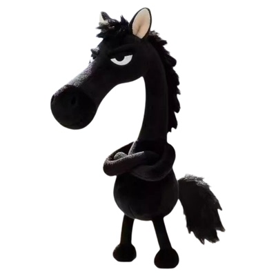 你我皆是黑马马年吉祥物毛绒玩偶