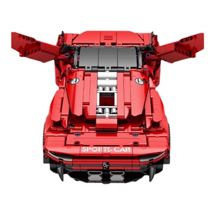 适用乐高法拉利SP3遥控跑车兰博基尼奔驰大G拼装汽车积木男孩玩具