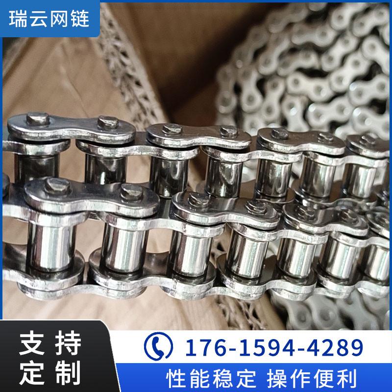 不锈钢传动滚子输送链耐磨耐高温大节距异型链条单双排碳钢链条