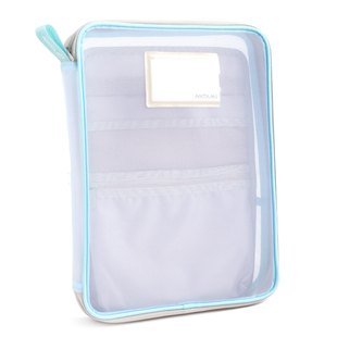 日本NATAMI奈多美美术收纳包学科课本网纱半透明可水洗试卷资料袋