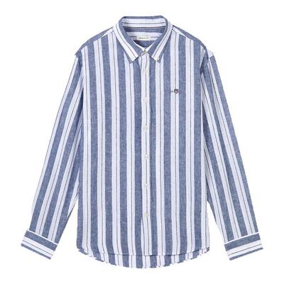 GANT/甘特男士亚麻条纹长袖衬衫