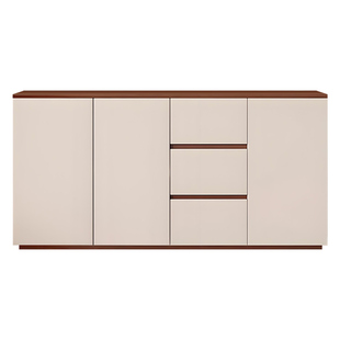 全实木餐边柜靠墙一体储物柜客厅收纳柜现代简约橱柜家用置物柜子