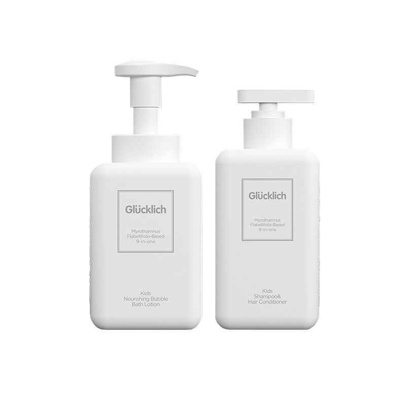 露科乐洗沐组合儿童洗发护发露沐浴露植物精粹温和去污不刺激肌肤