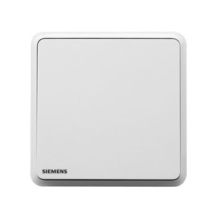 西门子开关插座面板灵蕴白大板开关插座二三插五孔插座带开关套餐