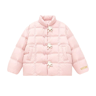 【李欣燃同款】LALABOBO25年冬新款保暖鸭绒外套盘扣新中式羽绒服