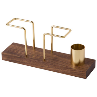 黑胡桃木立式纸巾架西餐厅咖啡厅酒店桌面创意实木纸巾架商用定制