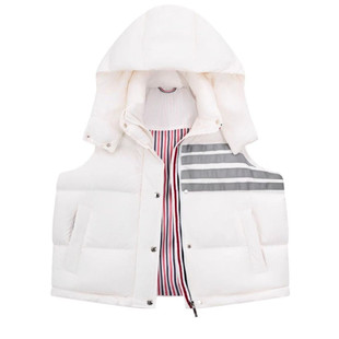 【赠退货宝】TUMA TB冬季立领连帽四道杠羽绒服马甲保暖羽绒背心