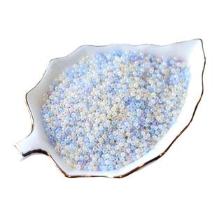 国产超优2mm米珠仿冰种仿玉玻璃米珠流苏发簪DIY串珠材料