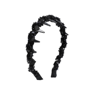 路易斯巴黎王妃法式高级串珠高颅顶发箍气质百搭防滑带齿头箍头饰