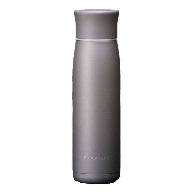 富光纯钛带茶滤保温杯弹跳盖水杯