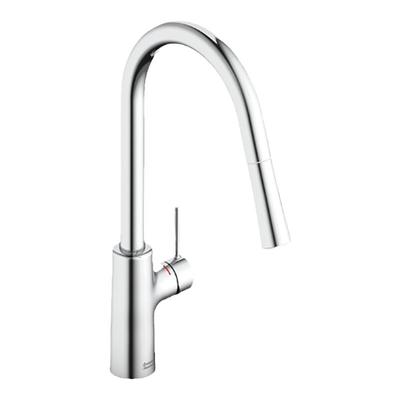 美标水龙头泫厨净铅厨房抽拉冷热水龙头单把旋转水槽洗菜盆龙头