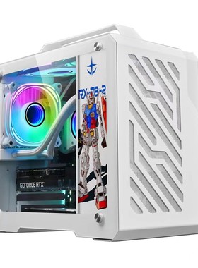 玩嘉铝元素机箱MATX手提卧式侧透