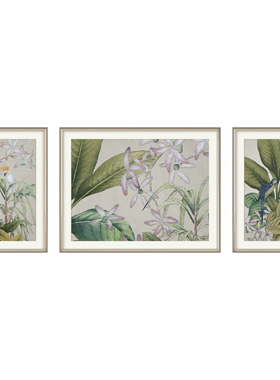 速壹实木画框客厅简美定制装饰画
