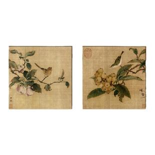 中国风茶室挂画书房装饰画国画花鸟客厅茶文化禅意壁画入户玄关画