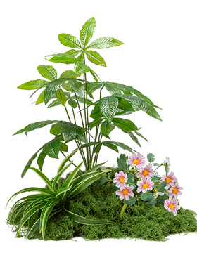 仿真植物造景花橱窗布置装饰