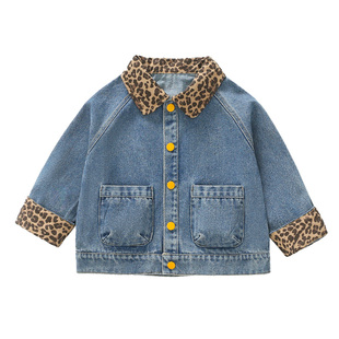 女童牛仔外套春秋款2026新款儿童夹克猫咪女宝宝春季春装上衣洋气