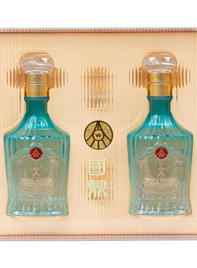 五粮酒液仙林生态出品国鼎52度竹荪绿豆酒500ml*2瓶礼盒装整箱6瓶