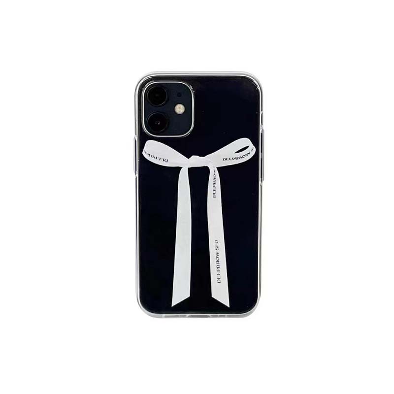 韩国ins温柔少女丝带手机壳适用iPhone16promax/14pro苹果13/X软壳全包15promax蝴蝶结壳新款